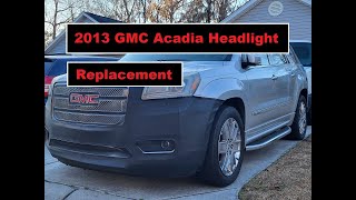HID Headlight Replacement on a GMC Acadia #gmc #acadia #hid #headlight #headlights