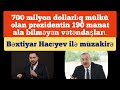 700 milyon dollarlıq mülkü olan prezidentin 190 manat ala bilməyən vətəndaşı.