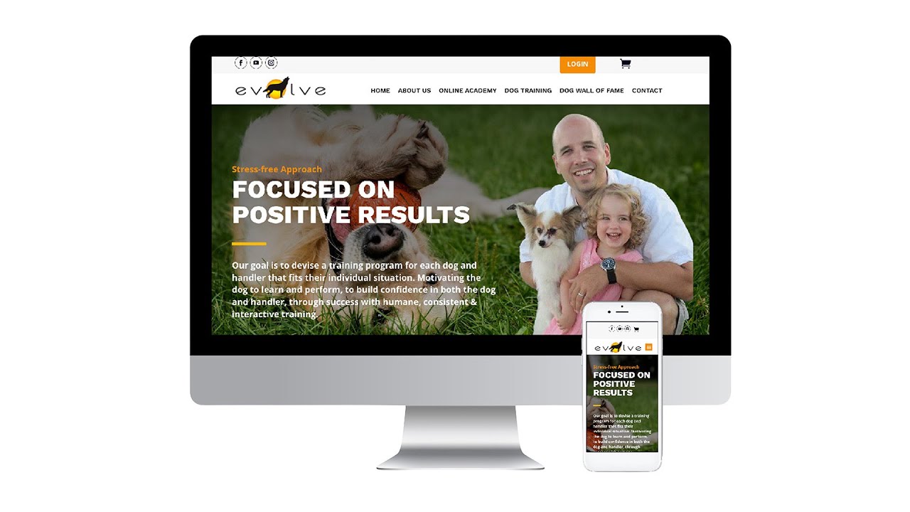 Website Design for Evolve Dog Training | Mattapoisett , MA