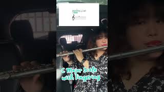 Learn Flute fingering - how to play C Major Scale #flute #cmajorscale