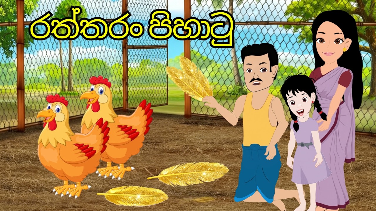 රත්තරං පිහා‍ටු -Sinhala cartoon | sinhala lama kathandara/cartoon story #katun #cartoon