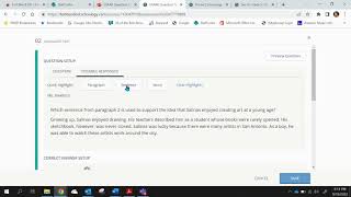 Hot Text Question types in Schoology
