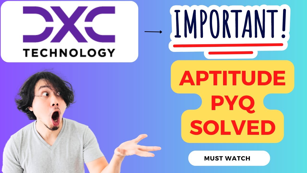 DXC real aptitude questions | dxc actual aptitude questions | dxc ...