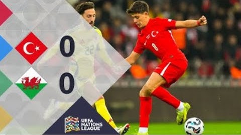 TÜRKİYE - GALLER (0-0) MAÇ ÖZETİ | UEFA ULUSLAR LİGİ