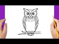 How to draw an owl