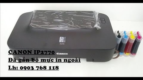 lắp bộ tiếp mực in liên tục canon ip2770, lắp hệ thống mực in liên tục, bộ mực in ngoài canon MG3170