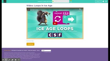 Code org Course A Lesson 8 Loops with Scrat