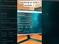 Deploy #mistralai, #qwen, #metallama, and more in seconds