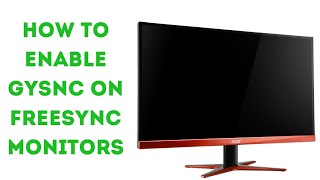 How to enable gsync on the acer kg251qf kg271cbmidpx kg251qfbmidpx
vg240ybmiix nitro rg270bmiix