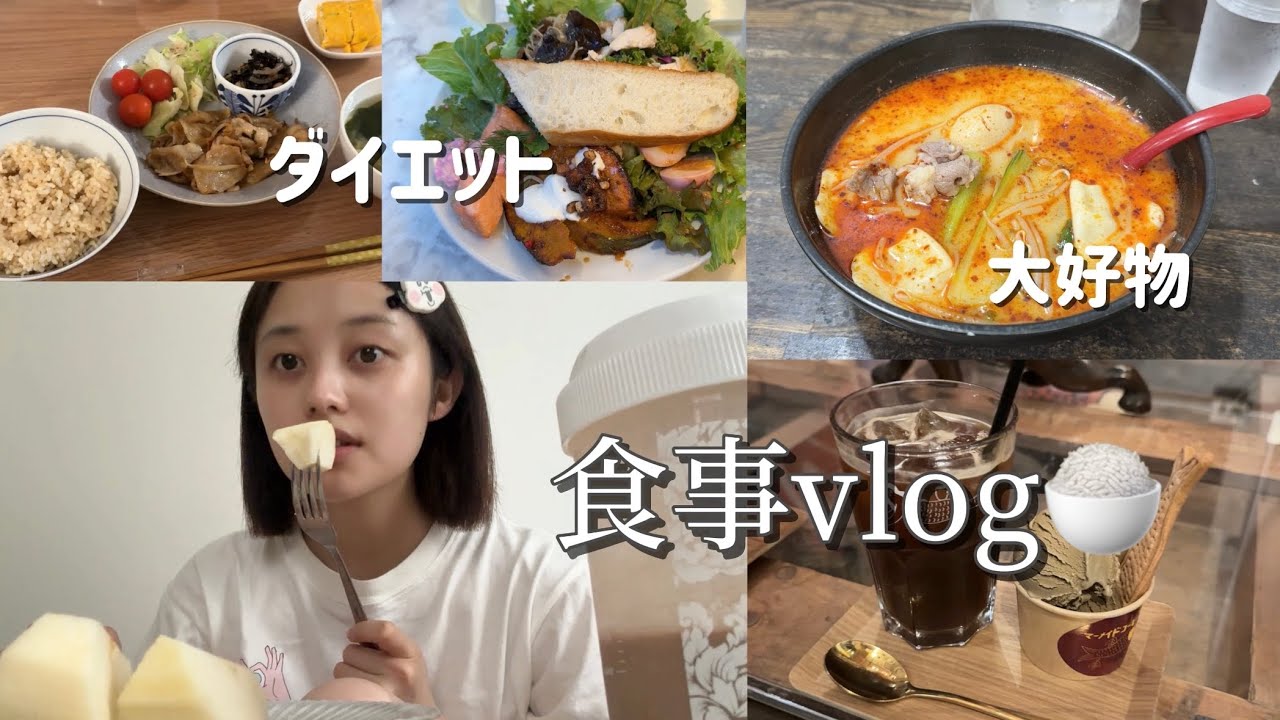 リアルに普段食べてるもの🍚【ダイエット】【食事vlog】 - YouTube