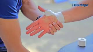 Leukotape Clic Aplicación Tape De Esguince En El Pulgar.