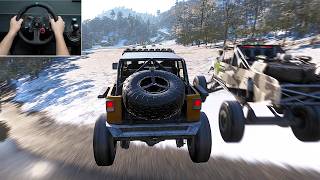 Jeep Wrangler VS Unlimitide Offroad | Forza Horizon 6 -logitech g29 steering wheel  gameplay