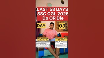 Day 03 of ssc cgl preparation 2025 😱 ssc cpo si 2025 delayed 😡 #shorts #ssc #ssccgl2025 #dumraontv