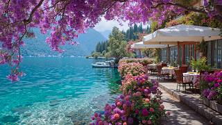 Spring Morning Café Ambience by the Lake ☕ Soft Bossa Nova & Relaxing Jazz for Peaceful Mood screenshot 5