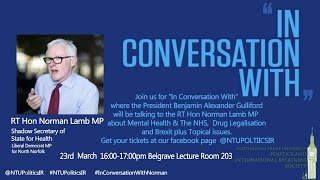 NTU Politics & IR Society: RT Hon Norman Lamb MP