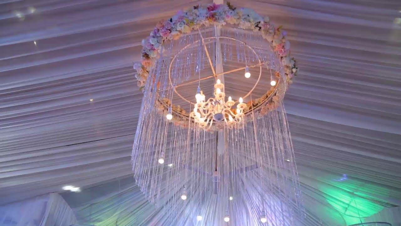 DIY - How to make Floral Hanging for Wedding Reception | Wedding