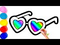 Drawing glasses for kids|Bolalar uchun ko&#39;zoynak chizish|Рисование очки для детей