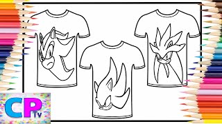 Sonic T-Shirt Coloring Rodsyk -
