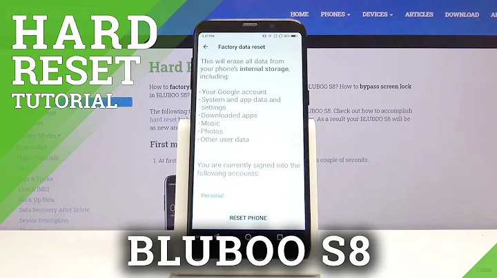 How to Factory Reset BLUBOO S8 – Wipe Data / Master Reset