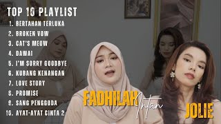 Top 10  Playlist  Fadhilah Intan Feat Jolie  Bertahan Terluka  Terbaru Populer 2024