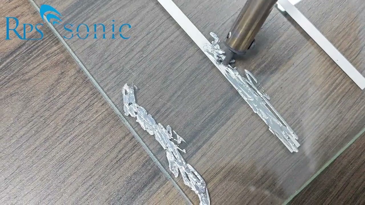 Handheld Ultrasonic soldering iron equipment to weld on the glass