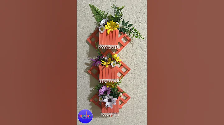 #shorts diy Wall Decor with Ice-cream stick #youtubeshorts #viral