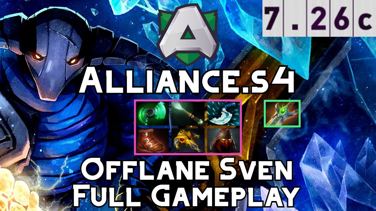 Sven | Alliance.s4 | Offlane Carry Sven Full Gameplay | 7.26c Full Gameplay