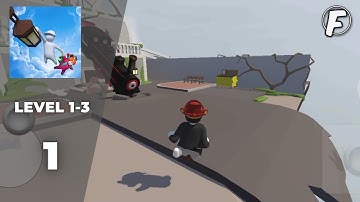 Human Fall Flat Mobile - Gameplay Walkthrough Part 1 - Levels 1-3 (iOS, Android)
