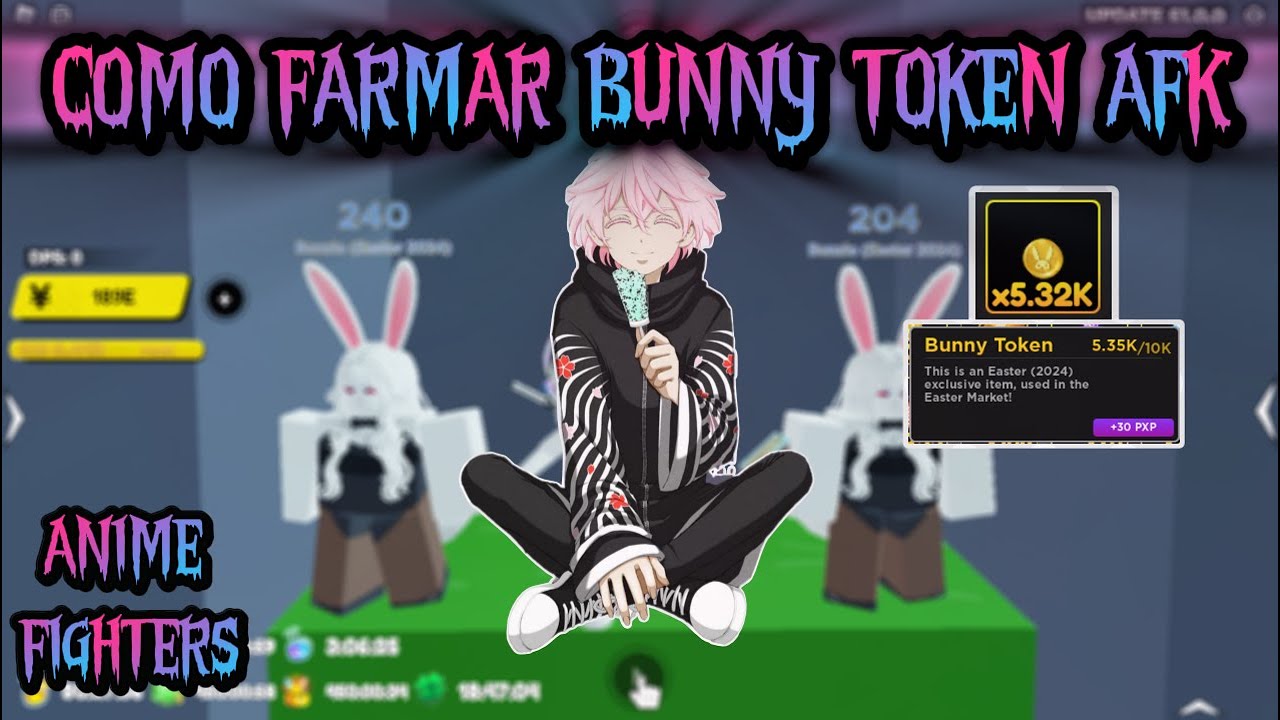 COMO FARMAR MUITO BUNNY TOKEN AFK ANIME FIGHTERS SIMULATOR ...