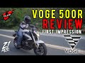 VOGE 500R First Impression Review by Zero One Moto