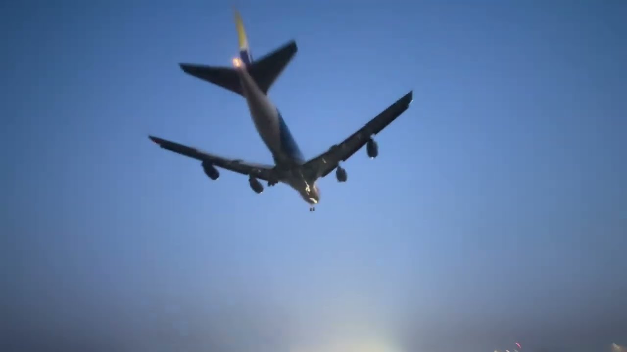 Five minutes of stunning evening arrivals at EMA inc 747 One Air