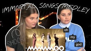 MAMAMOO IMMORTAL SONGS MEDLEY REACTION!!! - Triplets REACTS