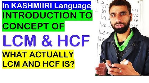 PART1 introduction to LCM & HCF JKSSB CLASS IV EXAM KASHMIRI LANGUAGE