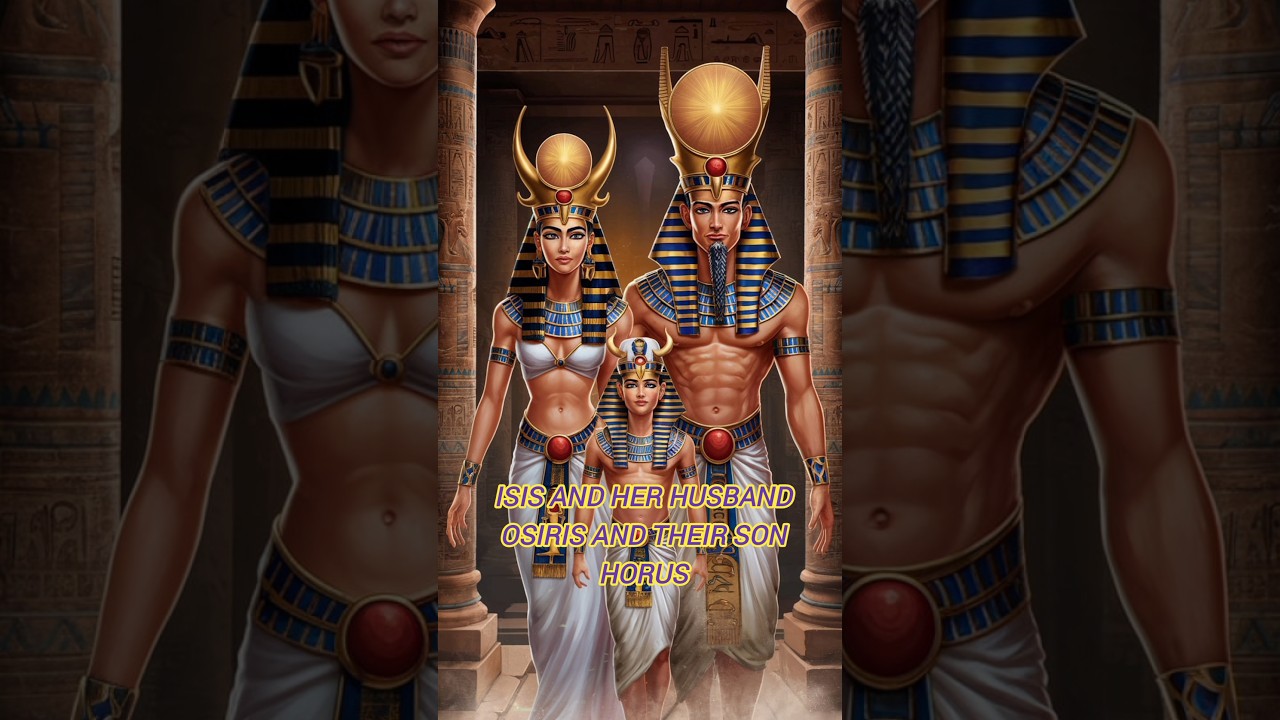 Isis and Her husband Osiris and their son Horus, family have a lot of  mythological tales.
