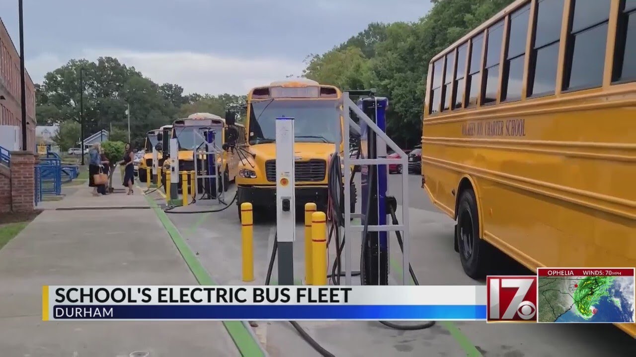 Durham’s Maureen Joy Charter School makes history with fleet of all electric buses