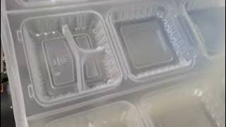 Plastic PP Transparent Takeaway Clamshell Food Box Lunch Container Automatic Thermoforming Machine