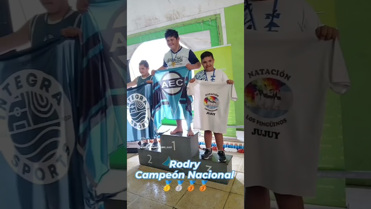 Rodrigo Aban, campeón nacional de Natación Adaptada