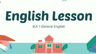 Syllabus(B. A. Part1)                   General English #GeneralEnglish#english #englishliterature