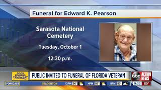 Public invited to funeral of Florida veteran with no family