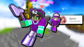 We Used ONLY AXES in BEDWARS! Ft. Samzi (Hypixel Bedwars)