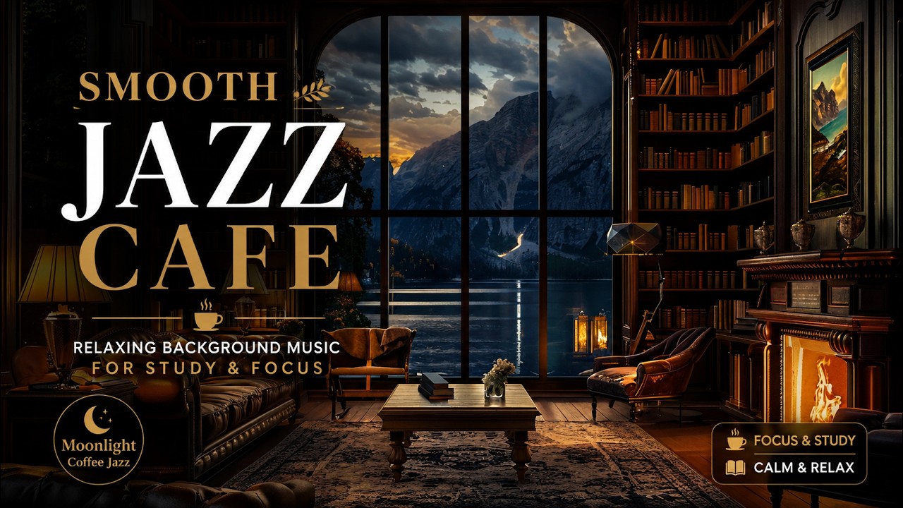 Smooth Jazz Cafe ☕ Relaxing Background Music for Study - YouTube