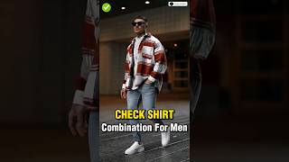 Check Shirt Combination For Men's ✅|| #shorts #viral