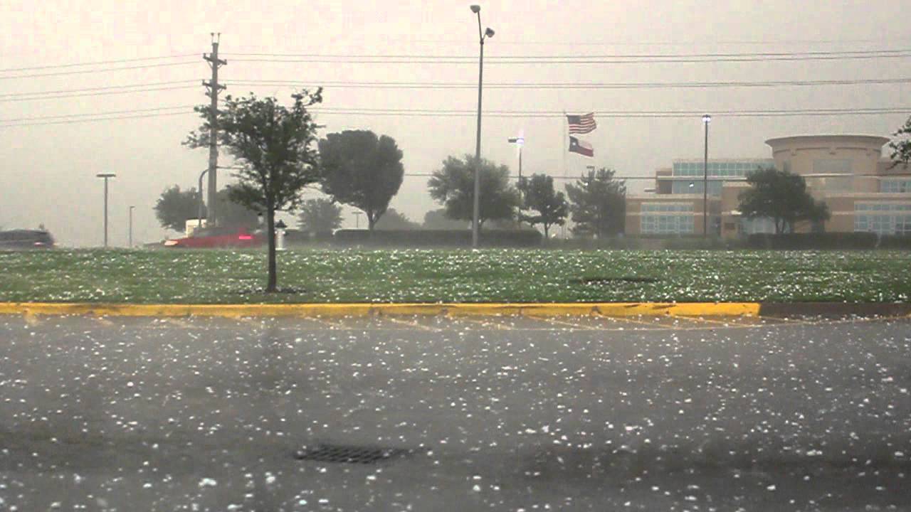 Golf Ball size Hail, Grapevine Texas YouTube
