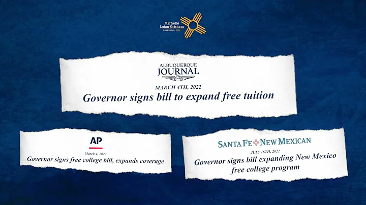 Governor Michelle Lujan Grisham expanded free college tuition