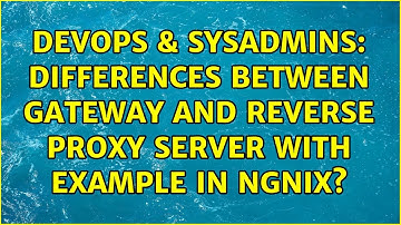 DevOps & SysAdmins: Differences between gateway and reverse proxy server with example in Ngnix?
