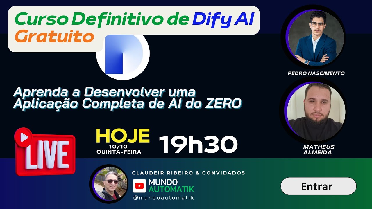 🚀 Curso Definitivo de Dify AI Gratuito - YouTube