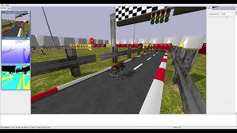 PyBullet AWS racetrack & Laikago MPC walking