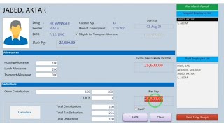 Advance Employee payroll managment system in access Part 2