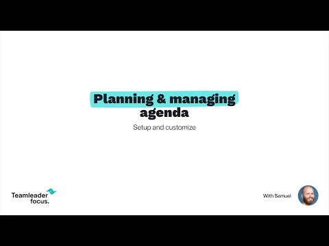 How to | Agendabeheer en Planning in Teamleader Focus