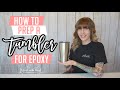 How to prep a tumbler for epoxy resin